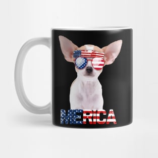 Merica Chihuahua Dog American Flag 4Th Of July Mug